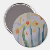 抽象芸術ダフォジルマグネット マグネット (正面/裏面)