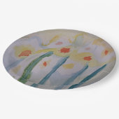 抽象芸術ダフォジル紙プレート ペーパープレート (アングル)