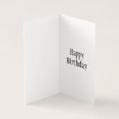 抽象芸術ダフォジル誕生日カード (内部)