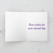 抽象芸術ダフォジル誕生日 カード (内部)