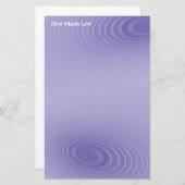 抽象芸術ダブルパープルスワーズカスタム 便箋 (正面/裏面)
