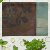 抽象芸術ダマスクタペストリーbyジェニファー・ゴルdberger キッチンタオル (折り畳み)