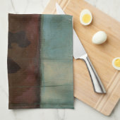 抽象芸術ダマスクタペストリーbyジェニファー・ゴルdberger キッチンタオル (四つ折り)