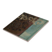 抽象芸術ダマスクタペストリーbyジェニファー・ゴルdberger タイル (側面)