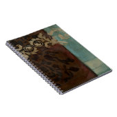抽象芸術ダマスクタペストリーbyジェニファー・ゴルdberger ノートブック (右側)