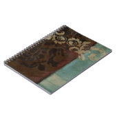 抽象芸術ダマスクタペストリーbyジェニファー・ゴルdberger ノートブック (左側)