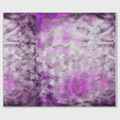 抽象芸術ダマスクピンクプリント ラッピングペーパー (フラット)