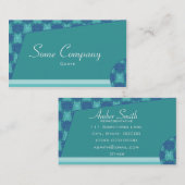 抽象芸術ダマスク(海ビュー) 名刺 (正面/裏面)