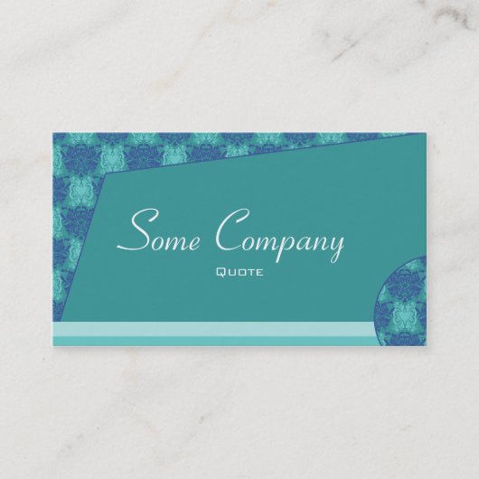 抽象芸術ダマスク(海ビュー) 名刺 (正面)