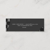 抽象芸術ダマスク(白黒) スキニー名刺 (裏面)