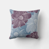 抽象芸術ダリア花:フローラシームレス。 クッション (裏面)