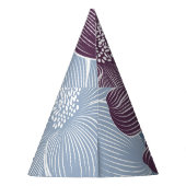 抽象芸術ダリア花：フローラシームレス。 パーティーハット (裏面)