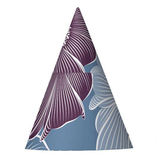 抽象芸術ダリア花：フローラシームレス。 パーティーハット (正面)