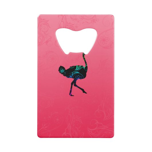 抽象芸術ダリッヒクレジットカードボトルオープナー クレジットカード栓抜き (正面)