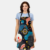 抽象芸術ダンス エプロン (着用した状態)