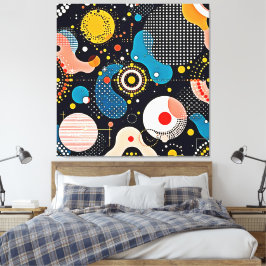 抽象芸術ダンス キャンバスプリント