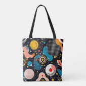 抽象芸術ダンス トートバッグ (裏面)