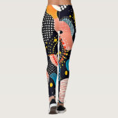 抽象芸術ダンス レギンス (裏面)