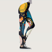 抽象芸術ダンス レギンス (右)