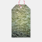 抽象芸術ダークギフトラベル、テクスチャリサイクルプラスチック ギフトタグ (裏面)