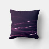 抽象芸術ダークパープルコットン装飾用クッション クッション (裏面)