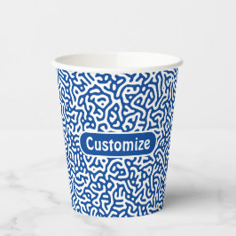 抽象芸術ダークパープル芸術的チューリングパターン 紙コップ