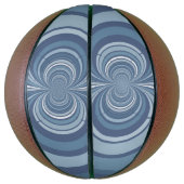 抽象芸術ダークブルーストライプのパターン バスケットボール (縦)