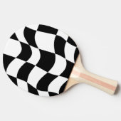 抽象芸術チェッカーボード卓球ラケット 卓球ラケット (横)