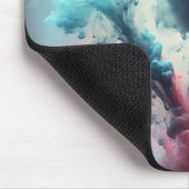 抽象芸術チューリップと曇り雲 マウスパッド (コーナー)