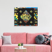 抽象芸術チューリップキャンバス印刷(夢見る付き) (20 X 16) キャンバスプリント (インサイチュ (リビング))