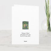 抽象芸術チューリップ カード (裏面)