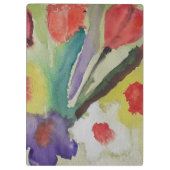 抽象芸術チューリップ&春の花 クリップボード (裏面)