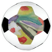抽象芸術チューリップ&春の花 サッカーボール (回転)