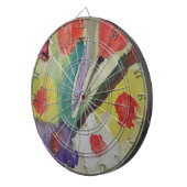 抽象芸術チューリップ&春の花 ダーツボード (正面右)