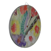 抽象芸術チューリップ&春の花 ダーツボード (正面左)