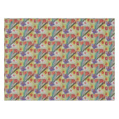 抽象芸術チューリップ&春の花 テーブルクロス (正面(横))