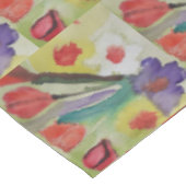 抽象芸術チューリップ&春の花 テーブルクロス (アングル)