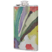 抽象芸術チューリップ&春の花 フラスク (左)