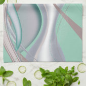 抽象芸術チョコレートミントトルナド キッチンタオル (折り畳み)