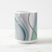 抽象芸術チョコレートミントトルナド コーヒーマグカップ (中央)
