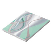 抽象芸術チョコレートミントトルナド ノートパッド (回転)