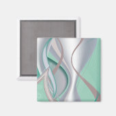 抽象芸術チョコレートミントトルナド マグネット (正面/裏面)