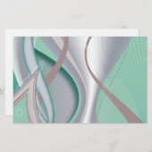 抽象芸術チョコレートミントトルナド 便箋 (正面/裏面)