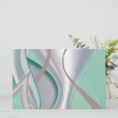 抽象芸術チョコレートミントトルナド 便箋 (スタンド正面)