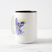 抽象芸術チワワ ツートーンマグカップ (正面左)