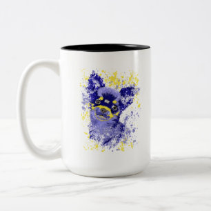 抽象芸術チワワ ツートーンマグカップ