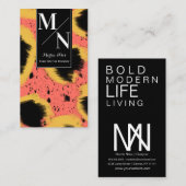 抽象芸術チータアートイラストレーション 名刺 (正面/裏面)