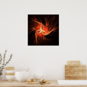 抽象芸術ツイスト – ポスター (キッチン)