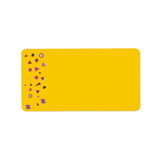 抽象芸術ツリーのライフプリント自分のラベル ラベル (正面)