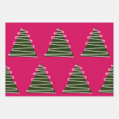 抽象芸術ツリーのラッピング紙 ラッピングペーパーシート (正面3)